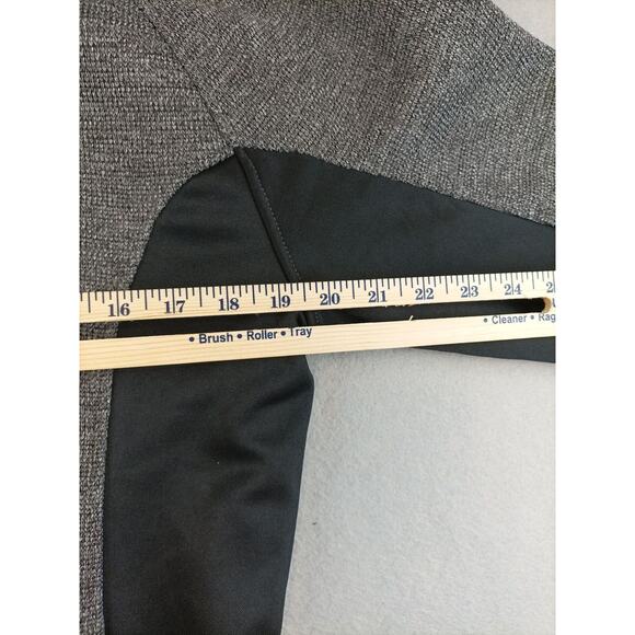 Spyder Mens Outbound 1/4 Zip Sweater Jacket Size L Gray Black Logo - Picture 10 of 10